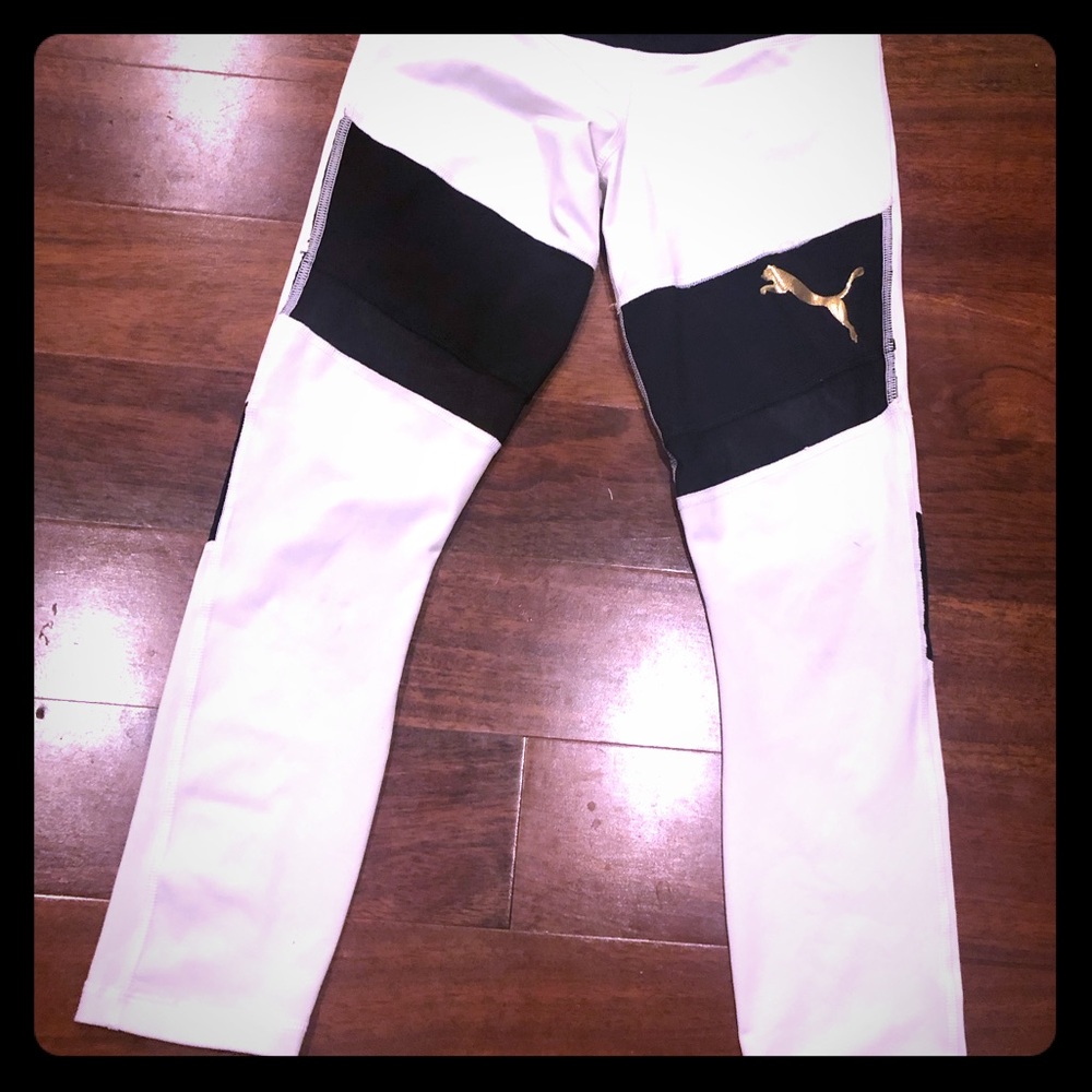 White puma leggings